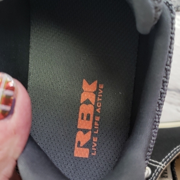 REEBOK Live Life Active RBX Grey & Orange Sneakers Big Kid 3 EUC - Picture 8 of 11